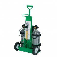 MSA 10107811, BREATHING AIR CART, INDUSTRIAL, WITH HANSEN BRASS QUICK DISCONNECTS