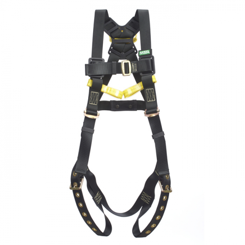 MSA 10162691, Workman Arc Flash Vest-Style Harness, BACK WEB Loop, Tongue Buckle leg straps, BELAY L