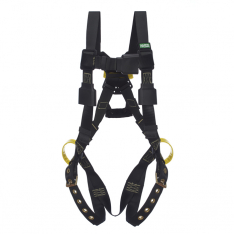 MSA 10163234, Workman Arc Flash Vest-Style Harness, BACK WEB Loop, Tongue Buckle leg straps, Rubber