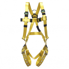 MSA 10163556, Gravity COATED WEB Harness, Vest-Type, SST BACK D-ring, Tongue Buckle leg straps, X-Sm