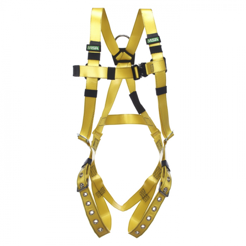 MSA 10163559, Gravity COATED WEB Harness, Vest-Type, SST BACK D-ring, Tongue Buckle leg straps, Supe