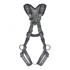 MSA 10194900, V-FIT Harness, Extra Small, Back, Chest, Hip & Shoulder D-Rings, Tongue Buckle Leg Str