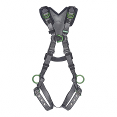 MSA 10194905, V-FIT Harness, Standard, Back, Chest, Hip & Shoulder D-Rings, Tongue Buckle Leg Straps