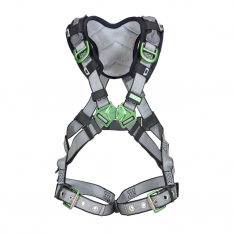 MSA 10194936, V-FIT Harness, Extra Small, Back & Shoulder D-Rings, Tongue Buckle Leg Straps, Shoulde