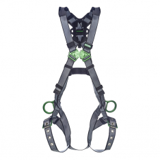 MSA 10195110, V-FIT Harness, Standard, Back & Hip D-Rings, Tongue Buckle Leg Straps