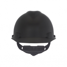 MSA 10203092, Matte Finish V-Gard Hard Hat with Fas-Trac III Suspension, Matte Black