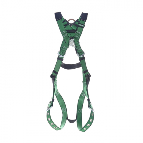 MSA 10206066, V-FORM Harness, Standard, Back & Chest D-Rings, Tongue Buckle Leg StrapsQuick Connect