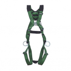 MSA 10206083, V-FORM Harness, Extra Large, Back, Chest & Hip D-Rings, Qwik-Fit Leg Straps Quick Conn