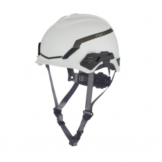 MSA-10219932, V-Gard H1 Safety Helmet, NoVent, White, Fas-Trac III Pivot, ANSI, CSA