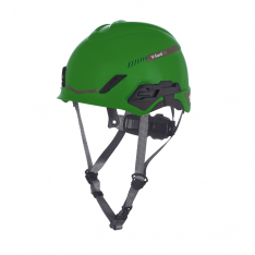 MSA-10219944, V-Gard H1 Safety Helmet, BiVent, Green, Fas-Trac III Pivot, ANSI, CSA