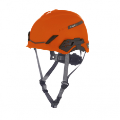 MSA-10219947, V-Gard H1 Safety Helmet, BiVent, Orange, Fas-Trac III Pivot, ANSI, CSA