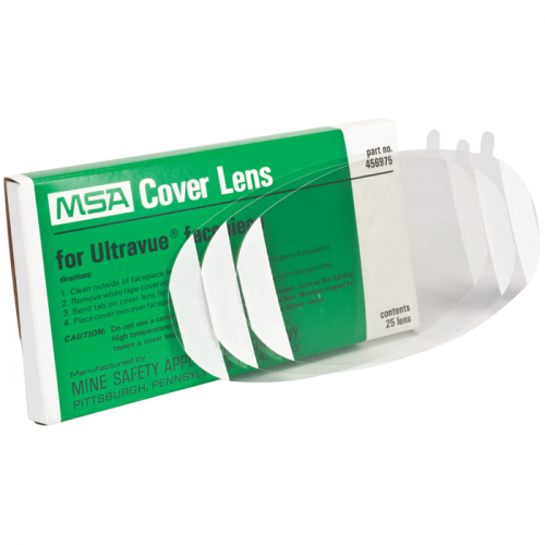 MSA 456975, LENS, COVER, ULTRAVUE, CLEAR, 25/BX