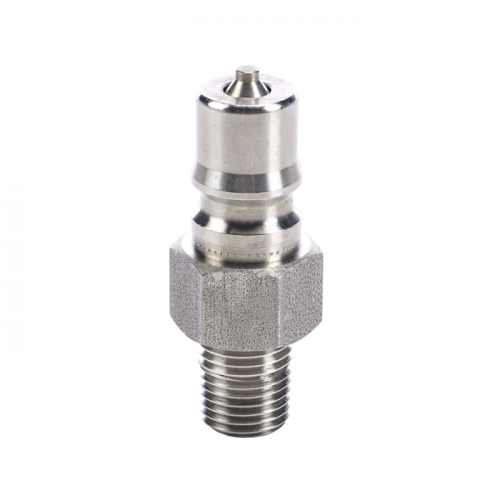 MSA 473502, PLUG, QUICK DISCONNECT, HANSEN, STAINLESS STEEL, MALE WITH 1/4" NPT MALE