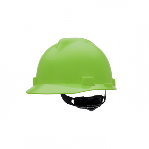 MSA 815566, CAP, V-GARD, LARGE, RATCHET, BRIGHT LIME GRN