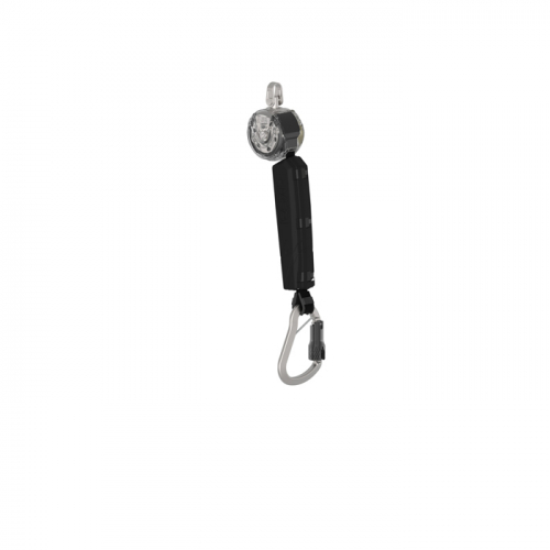 MSA VTOHW-011-ZD-A, V-TEC PFL, 6', single-leg, aluminum triple action carabiner, ANSI Z359.14, OSHA