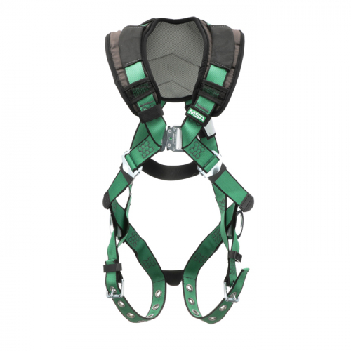 MSA 10206089, V-FORM+ Harness, Standard, Back & Hip D-Rings, Tongue Buckle Leg Straps