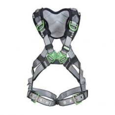 MSA 10195142, V-FIT Construction Harness, Extra Large, Back, Chest & Hip D-Rings, Tongue Buckle Leg