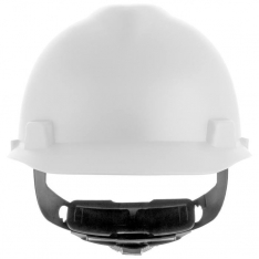 MSA 10203081, Matte Finish V-Gard Hard Hat with Fas-Trac III Suspension, Matte White