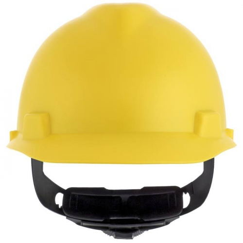 MSA 10203083, Matte Finish V-Gard Hard Hat with Fas-Trac III Suspension, Matte Yellow