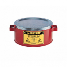 JUSTRITE 10376, CAN, DRIP, STEEL, F/FLAM, RED