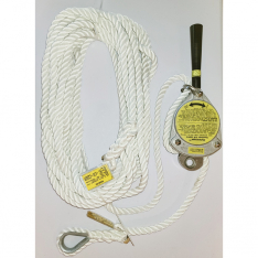 MSA-506416 Dynescape Descender with  MSA 621883 50 Foot Rope Lifeline, (Price Reduced Closeout)