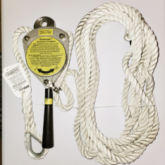 MSA-506416 Dynescape Descender with  MSA 415121-B, 25 Foot Rope Lifeline, (Price Reduced Closeout)