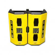 Allegro Industries 4325, Yellow Dual SCBA Wall Case