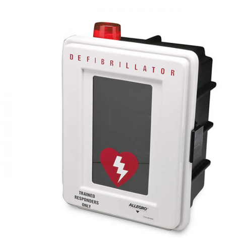 Allegro Industries 4400-DS, Plastic Defibrillator Wall Case w/ Alarm & Strobe