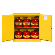JUSTRITE 8930008, CABINET, FLAM W/CANS 30G MN YL