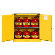 JUSTRITE 8930208, CABINET, FLAM W/CANS 30G SC YL