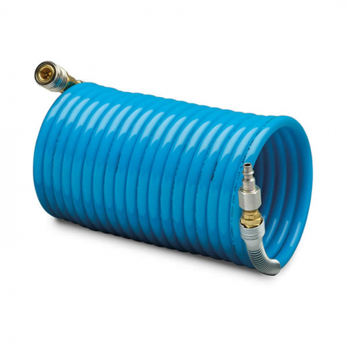 Allegro Industries 9101-100CB, 100' Blue Air Breathing Hose, 3/8" dia. w/ Hansen-style Coupler and P
