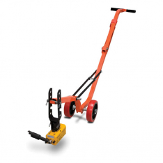 Allegro Industries 9401-25, Magnetic Lid Lifter, Steel Dolly, (Magnet lift weight: 660 lbs. flat ite