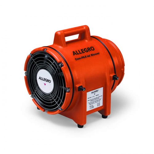 Allegro Industries 9533-E, 8" Plastic COM-PAX-IAL Blower, AC, 220V/50Hz