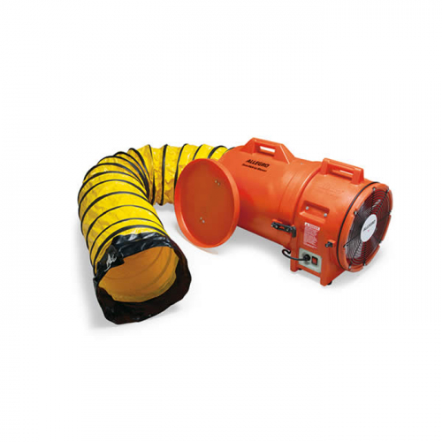 Allegro Industries 9543-15, 12" Plastic COM-PAX-IAL Blower, AC w/ 15' Ducting & Canister Assembly