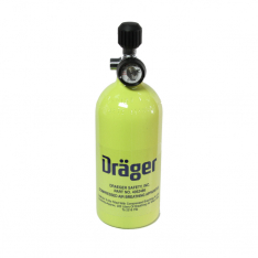 Draeger 4054744, 5 min, 2216 PSI Aluminum Cylinder w/ Standard Valve