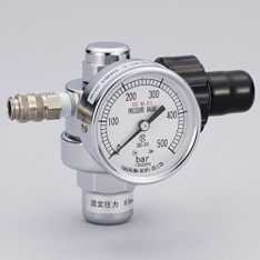 GASTEC  CG1-10, (Optional Pressure Reducer is connected between the No.370 (CG-1 measuring device)