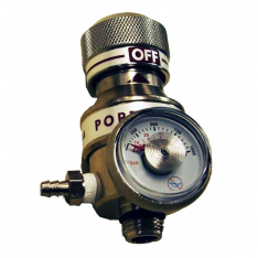 GfG 2603-025, GfG Regulator, 0.5 lpm fixed flow with pressure gauge and on/off knob For cylinders wi