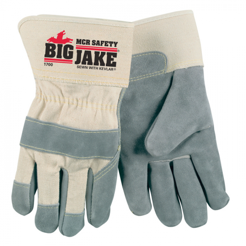 MCR Safety 1700-L, Big Jake Leather Palm Gloves, 1700-L