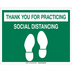 Brady 170213, Social Distancing Floor Sign, 170213