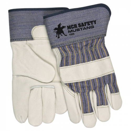 MCR Safety 1935-L, Mustang Leather Palm Gloves, 1935-L