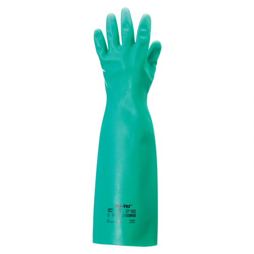 Ansell 37-185-10, Sol-Knit  Heavy Duty Chemical Gloves, 37-185-10
