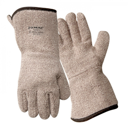 Wells Lamont 636HRL, Jomac Brown & White Gauntlet Cuff Lined Gloves, 636HRL