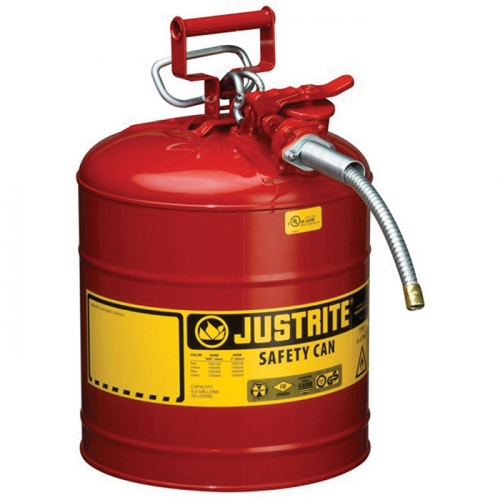 Justrite 7250130, Type II AccuFlow Steel Safety Cans, 7250130