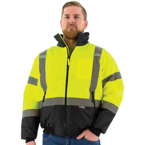 Majestic 75-1313-M, Majestic 75-1313 Hi-Viz Waterproof Jacket with Quilted Liner, 75-1313/M
