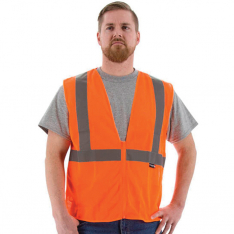 Majestic 75-3201-L, HI-Viz Safety Vest, ANSI 2, Type R, 75-3201/L