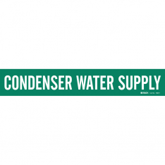 Brady 79802, Condenser Water Supply Pipe Marker, 79802