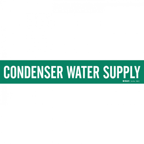 Brady 79802, Condenser Water Supply Pipe Marker, 79802