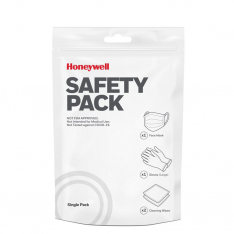 Honeywell SAFETYPACK-CPD-01, Personal Protect Kit Reseal Bag  1 Mask/1pr Glove/2 Wipes, SAFETYPACK/
