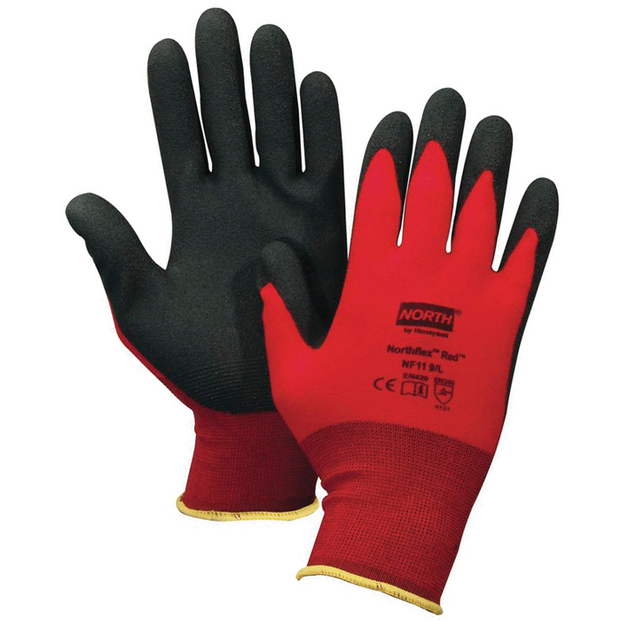 Majestic 3229HVY SuperDex Heavyweight Hi Vis Foam Nitrile Gloves Large