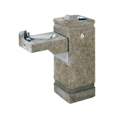 Haws 3150FR, Barrier-Free Freeze Resistant Concrete Pedestal Fountain